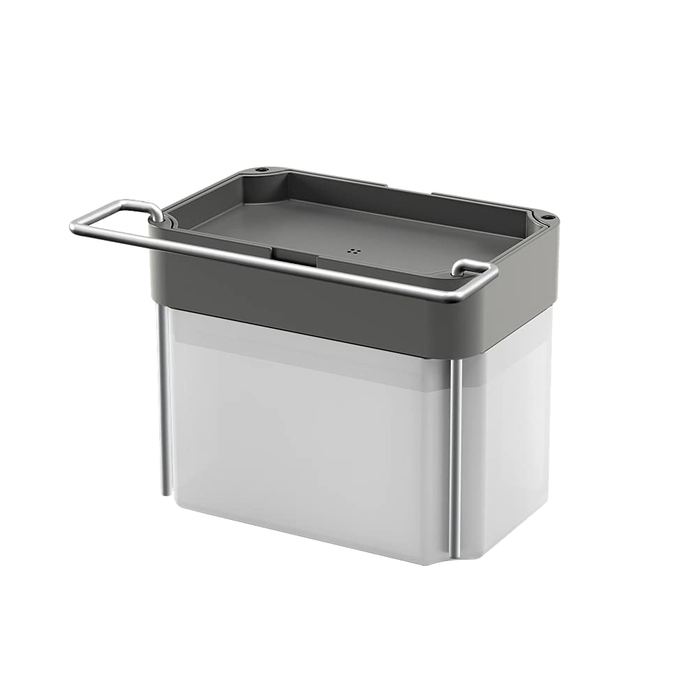 Metaltex Soap Dispenser, Grey, 17 x 12 x 22 cm, 17x12x22 cm - Image 2
