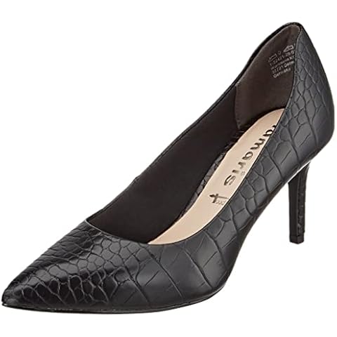 Tamaris Women's Black Croco Pumps 1-1-22421-29 Cover