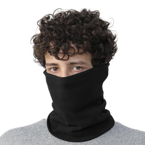NovForth Baumwolle Schal Herren, Schlauchschal für kalte Tage, elastischer Halsschlauch und Halswärmer für Outdoor-Sport, perfekt für Skifahren, Wandern, Radfahren Unisex