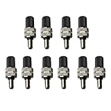 LUYING 虫ゴム セット バルブ 虫ゴム不要 耐熱性 耐フロスト性 空気入れが軽い 交換簡単 自転車用 アシスト用 英式 交換簡単 小径車 折り畳み自転車 シティサイクル ママチャリ対応 スーパーバルブ アシスト用 (10個セット)