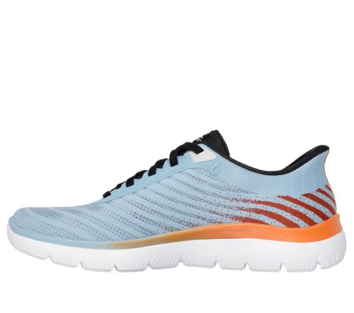 Image of Skechers Men Summits - ROENN Slip INS Shoe Light Blue /Multi