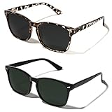 Best Uv Protection Sunglasses - TIJN Trendy Polarized Sunglasses for Women Men Square Review 