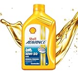 Shell Advance 4T AX5 20W-50 – Óleo Lubrificante Mineral para Moto 4 Tempos | Proteção do Motor e Desempenho Consistente