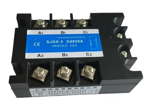 Relais à semi-conducteurs triphasé SJGX-3 D4825A pour circuit industriel 480VAC
