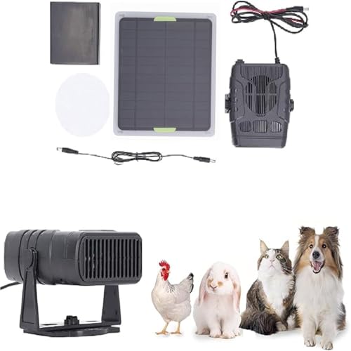 Chicken Coop Heater for Winter, Solar Powered Heater,...
