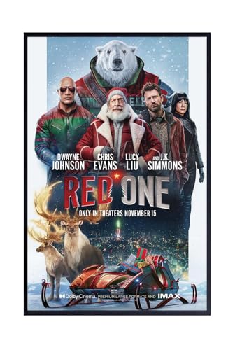 TESIOON Red One Movie Poster Film #1 - Matte poster da parete Frameless Gift 15 x 22.8 inch(38cm x 58cm),Noframe