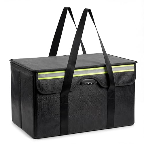 Large Fireproof File Box 24x12x12 inches, Used for Storing Valuable Items Such as Photo Albums and...