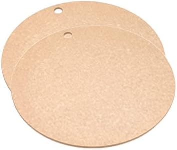 Epicurean Set of Two Round Pizza Boards No Handle 14'' -Natural