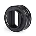 JatureClets Auto Focus Extension Tube Set Compatible with Sony E-Mount Cameras, Macro Photography Camera Lens Adapters Set (Black)