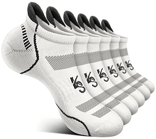 Image of BULLIANT Socks For Women 6Pairs-Womens Athletic Ankle Socks No Show Cushioned for Walking Running-Compression Arch Support