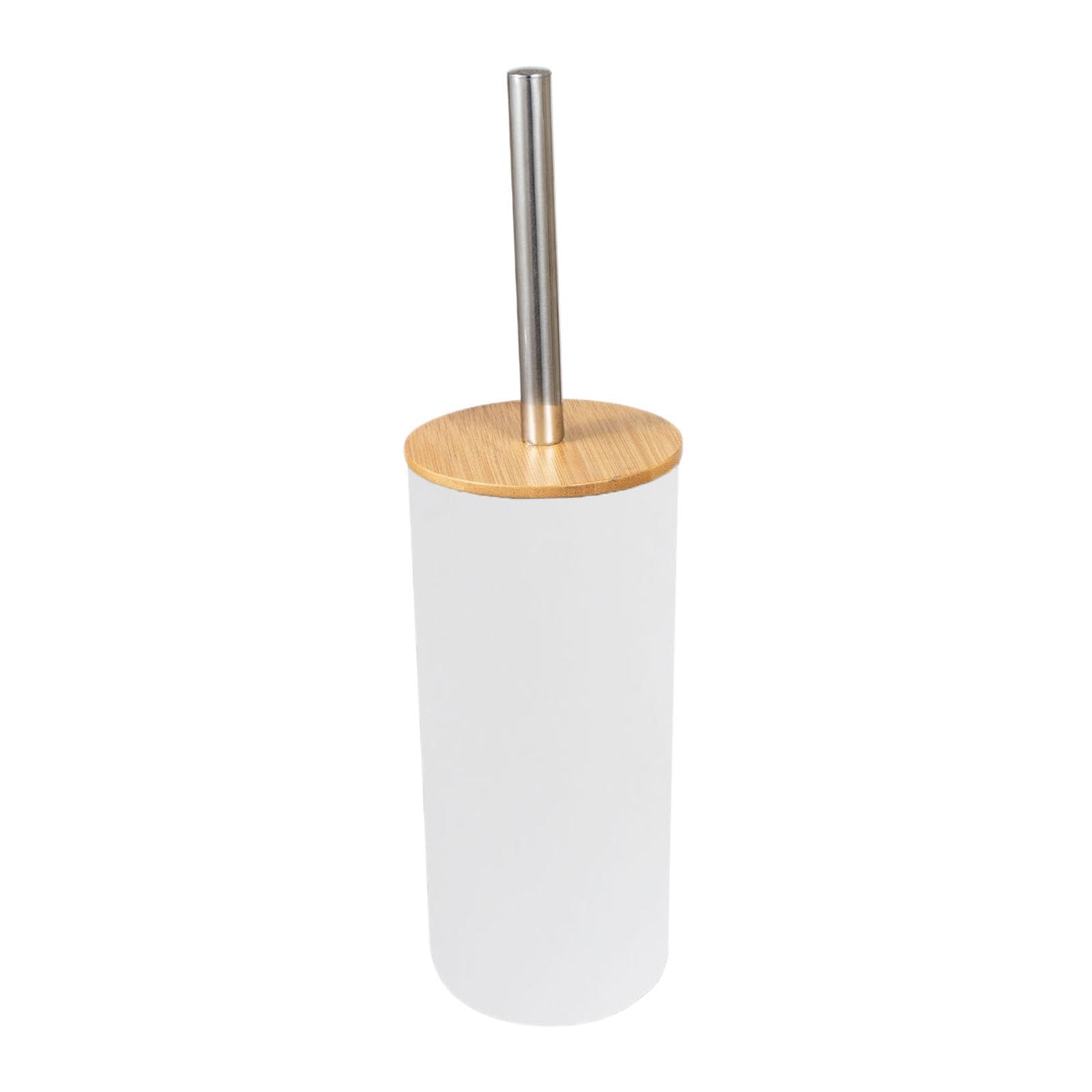 Bathroom Supplies Anti Drip Cleaning Supplies Deep Cleaning Toilet Brush Set White