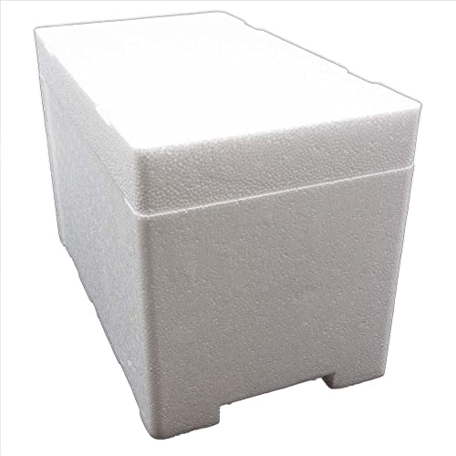 Styroporbox/Thermobox - 9,0 Liter - 38 x 22 x 24,5 cm/Wandstärke...