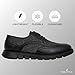 Nautica Men's Wingdeck Classic Oxford Sneaker - Stylish and Comfortable Leather Lace-up Low-top Fashion Shoe for Casual or Dressy Occasions-Black Denim Black 1-Size-7.5