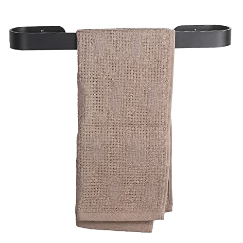 LYDSB Toallero de Acero Inoxidable, toallero de Pared de una Sola Barra, 30-80 cm, Acabado Pulido, Color Negro (tamaño: 60 cm)