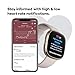 Fitbit Sense Advanced Smartwatch with Tools for Heart Health, Stress Management & Skin Temperature Trends, White/Gold, One Size (S & L Bands Included)