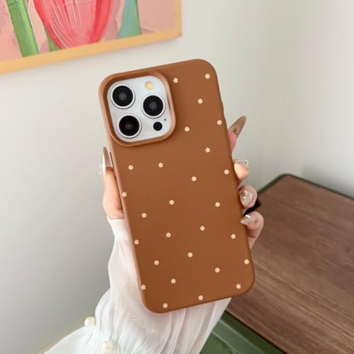 Coque en silicone luxe pour iPhone 16 Plus antichoc marron
