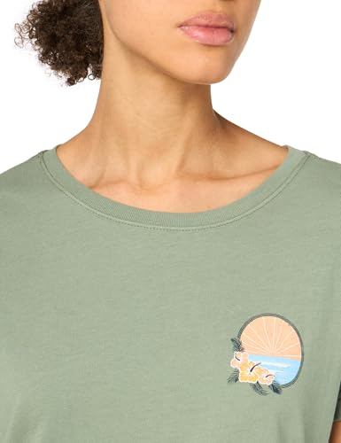 Image of Roxy Womens Boyfriend Crew T-Shirt, Casual Relaxed Fit Crew Neck Tee Short Sleeve Cotton Basic Shirt Everyday Comfort