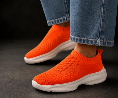 Image of Kraasa Trial Running Shoes with Lightweight Memory Insole | Breathable, Anti-Skid Knit Sneaker, Walking & Gym Shoes