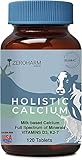 ZEROHARM Holistic Calcium Tablets for Women and Men - Milk Based Calcium Supplement with Vitamin D3,