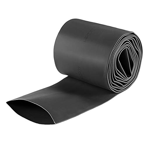 Tubo termorretráctil negro de 50 mm con relación 2:1 uxcell para cables de 2m
