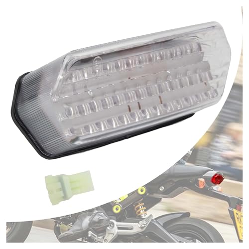 Piloto trasero LED de moto de 12V con intermitentes para MSX125 y CBR650F 6