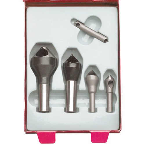 TTC C84 5 Pc 0 4 82° Zero Flute Countersink & Deburring