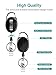 Puroma 10 Pack Badge Holder with Carabiner Badge Reel and Clip Retractable Heavy Duty, Clear ID badge holder with Waterproof Vertical Lanyard, Name Badge Holders with Key Ring for Card Holder Keychain