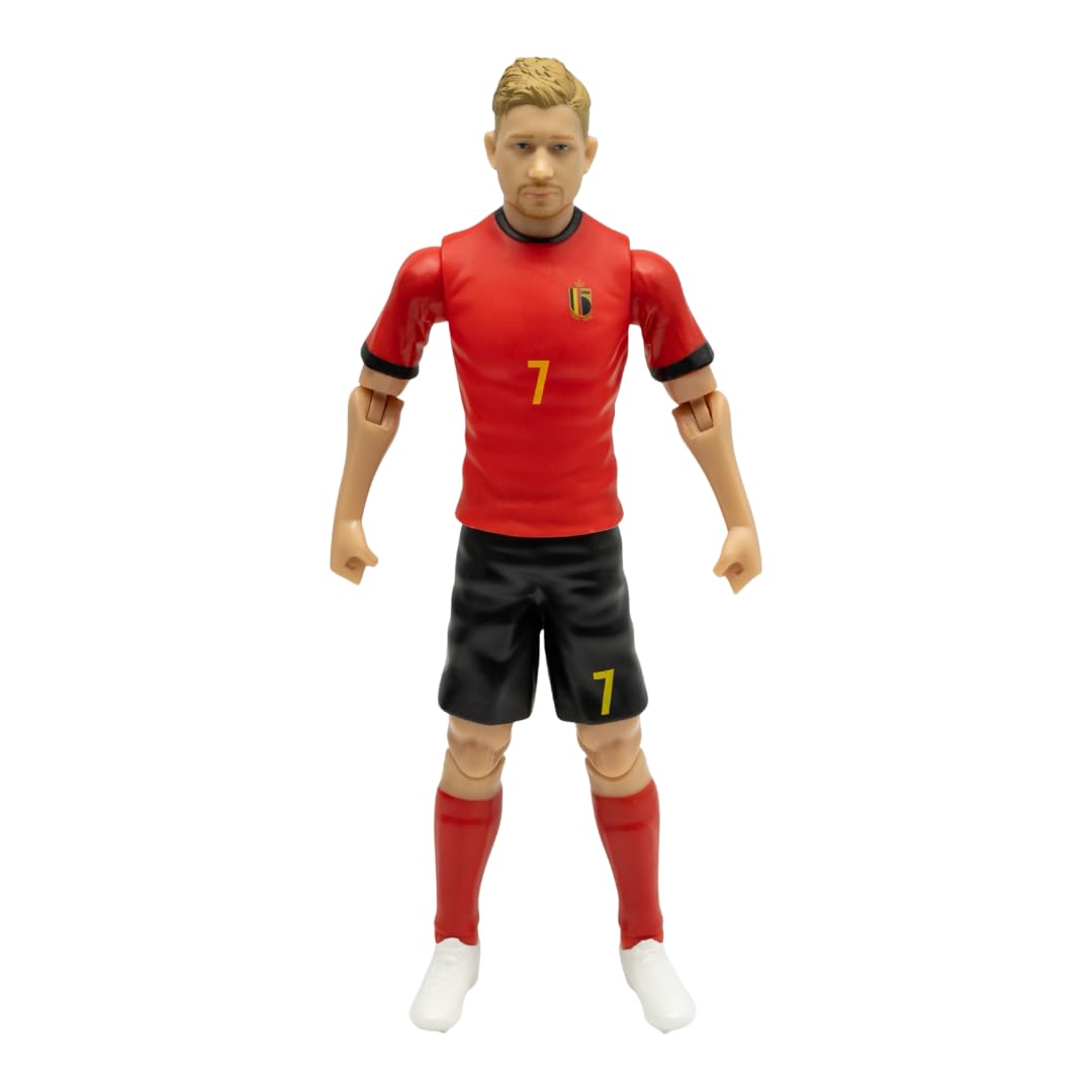 Sockers Banbo Toys 2026 - Figura de acción de fútbol coleccionable del equipo nacional de Bruyne de Bélgica de 8 pulgadas