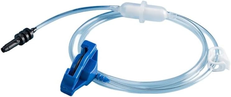 7012060 Syringe Adaptor w/Filter Trap, 30/55/70cc, Blue, 3 Ft. Hose, Optimum Series