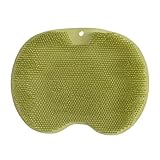 Estropajo Para Pies En Ducha - Base De Lavado Con Fondo De Silicona,Exfoliador De Pies Para Ducha - Uso En Bañera Suelo Del Baño Spa Gimnasio Doméstico Viaje y Relajación