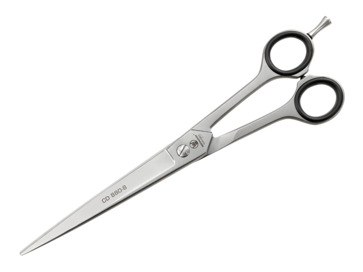 WELTMEISTER SOLINGEN extrem scharfe PROFI Hundeschere Fellschere Tierschere mit geraden Schneiden und einseitiger Mikroverzahnung, 8 Zoll (20cm) - PREMIUM-QUALITÄT Made in Germany