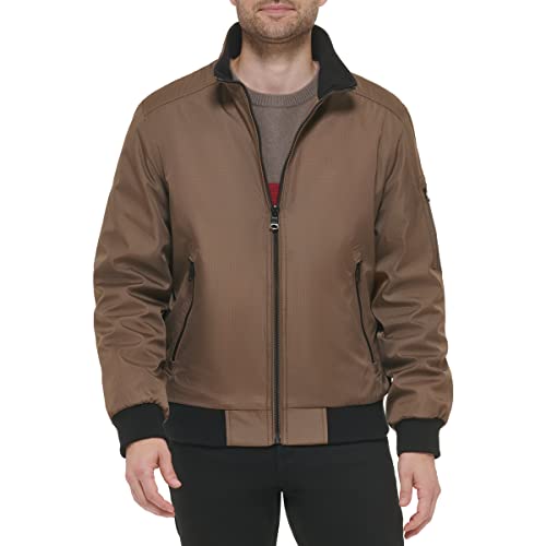 Image of Calvin Klein Men's Winter Coats - Sherpa-lined Hooded Soft Shell Jacket