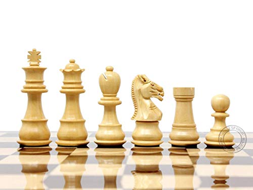 Set de Ajedrez House of Chess Galaxy Staunton: Piezas en Madera Ébano/Boj, Tablero de Madera Wenge de 15" x 15", con 2 Reinas, 4 Caballos y 2 Peones Adicionales miniatura 6