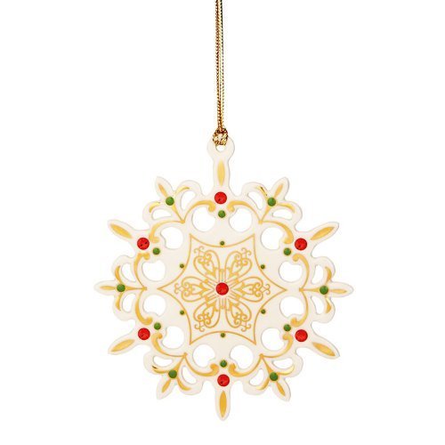 2013 China Jewels Snowflake Ornament by Lenox