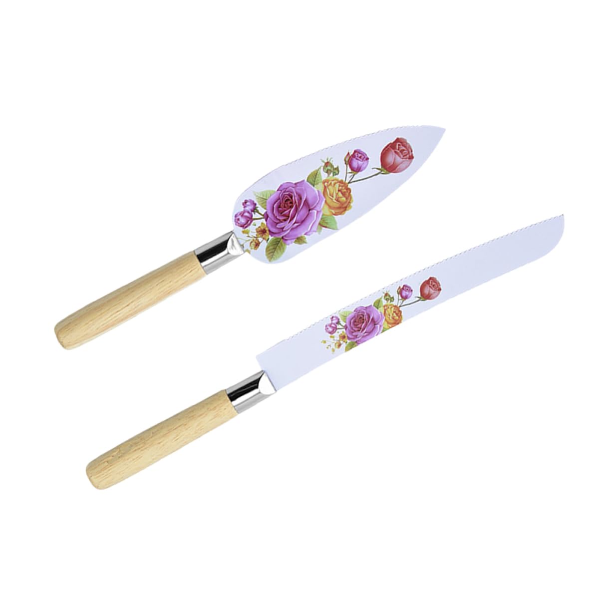 PRETYZOOM 1Set Stainless Steel Cake Cutter and Server Utensils for Wedding Birthday Pizza Pies Tarts Essential Baking Tools for All Occasions