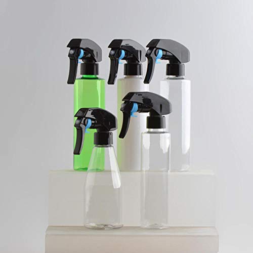 Preisvergleich Produktbild LTTXS Sicheres und Geschmackloses Abzugssprühgerät Nachfüllbarer Behälter Ideal für Reinigungsprodukte / Garten- / Schönheitspflege und Friseursalon-180ml Flache Schulter transparent + weiße Düse