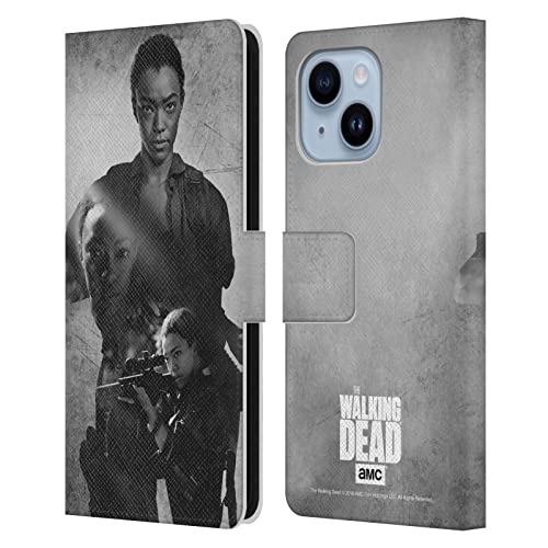 Coque Portefeuille iPhone 14 Plus The Walking Dead Sasha Étui Cuir Rabat Magnétique