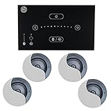 Systemline E50 (Black) Bluetooth Music System with 4x Mid Range Speakers