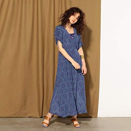 在庫限りッ アウトレット ドットデシンアラベスク柄ワンピース ノーリーズ レディース Nolley S ファイナルバーゲン