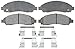 ACDelco Advantage 14D1039CH Ceramic Front Disc Brake Pad Set