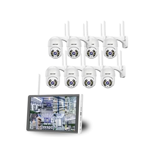 Kit De Monitoreo Inteligente Jt-Pc8276 X8 Con Pantalla 1.2mp Con Detección Humana, Conexión Dual, Almacenamiento En La Nube Y Visualización Remota