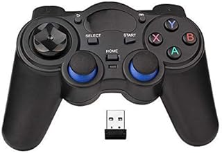 USB Wireless Gaming Controller Gamepad for PC/Laptop Computer(Windows XP/7/8/10) & PS3 & Android & Steam - [Black] (black)