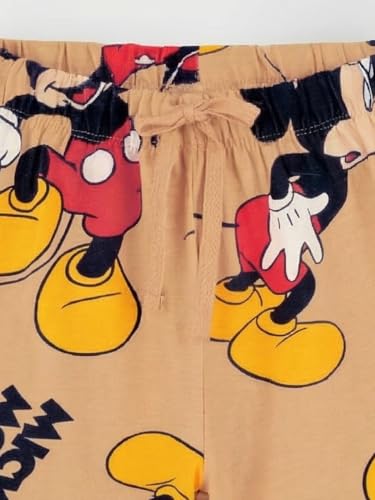 Image of Nap Chief Kids Official Disney Characters Printed Cotton Co-ord Set | Printed T-Shirt & Shorts for Boys & Girls