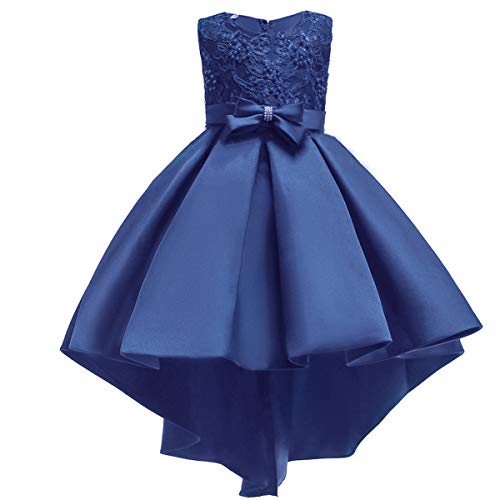 Robe de soirée mariage demoiselle d'honneur confortable sans manches fille