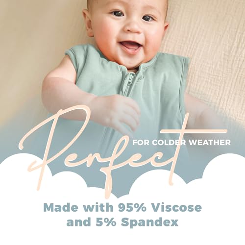 Image of Sleeveless Soft Baby & Toddler Sleeping Sack, Breathable with Adjustable Feet Cuffs & Anti-Slip Grip
