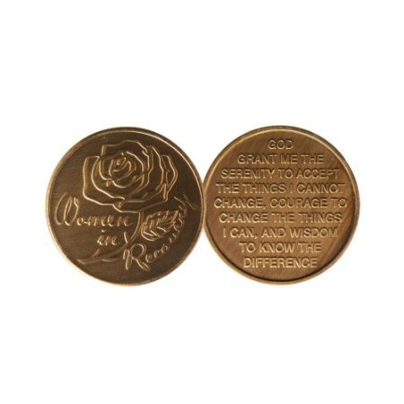 Nakham Women in Recovery - Bronze AA (Alcoholics Anonymous)-ACA-AL-ANON - Sober / Sobriety / Affirmation / Birthday / Anniversary / Desire / Recovery / Medallion / Coin / Chip
