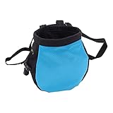 Gruwkue Chalk Bag zum Klettern - Klettern-String-Tasche,Auslaufsicherer Magnesia-Sack mit Kordelzug zum Klettern und verstellbarem Gürtel für Gymnastik, Klettern, Gewichtheben, Crossfits