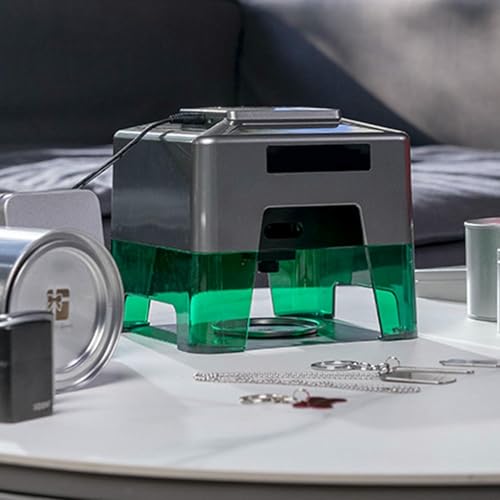 LYJYUJIE Máquina de Grabado portátil, grabadora láser de Escritorio DIY, Control de aplicación, fácil configuración para Principiantes para Madera, plástico, cerámica, Vidrio y Alimentos~/
