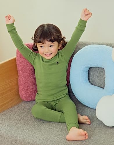 moimoln 6M-8Y Modal Cotton Solid Soft Breathable Baby Toddler Boys Girls Snug fit Pjs Long Sleeve Pajamas Set Sleepwear Daily3