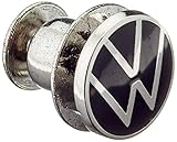 Design: New Volkswagen Volkswagen 000087000T Pin VW Logo Anstecker Nadel Button Silber/schwarz